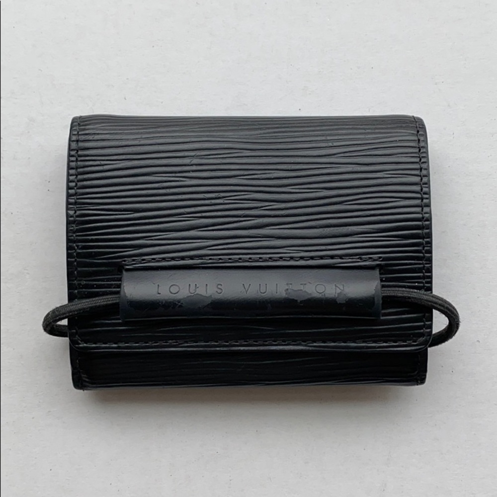 Louis Vuitton Black Leather Epi Wallet